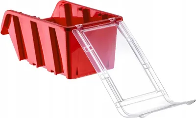 Obrázok produktu pre Úložné boxy – sada organizérov – 195 × 120 mm – 20 kusov – červená farba