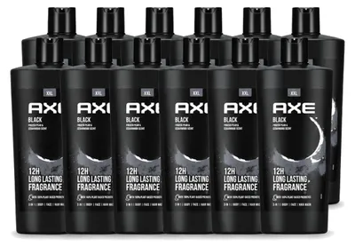Produktbild von 12 x AXE Black Duschgel - 700 ml - Vorteilspackung - 12 Stücke