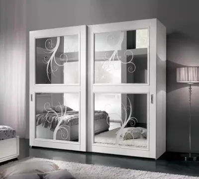 Produktbild von Schlafzimmer Möbel Italien Holzschrank Echtholz Kleiderschrank Weiß Neu