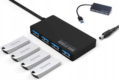 Produktbild von 4 v 1 HUB port SPlitter 4x USB 3.0