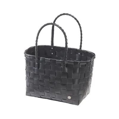 Produktbild von Kobolo bag nákupní taška nákupní košík pletený plastový shopper - NOIR XXL - černá - taška přes rameno taška přes rameno nákupní taška taška doprava