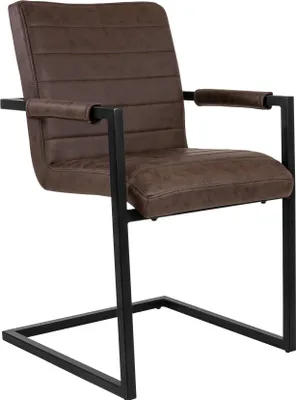 Produktbild von Esszimmerstuhl Freischwinger Wildlederoptik Antik PARZIVO