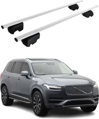 Produktbild von Dachträger Grundträger für Volvo XC90 2015-2023 Metall Silber ABE 2x