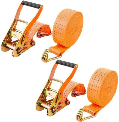 Obrázek produktu pro Dvoudílná upínací páska Orangeratel, 8 m, nosnost 3000 kg, rozsah ohýbání 50 mm
