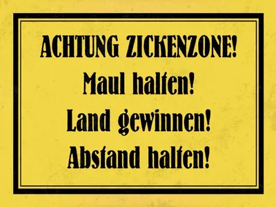 Produktbild von vianmo Holzschild 30x40 cm Achtung Zickenzone