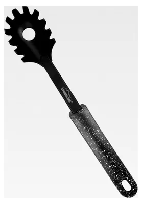 Produktbild von Spaghetti-Servierlöffel Küchenhelfer, Kunststoff, schwarz, 31,9 x 5,9 x 3,9 cm