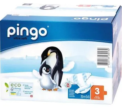 Produktbild von Windeln midi Jumbo 4-9 kg Pinguin Pingo Swiss 88 St