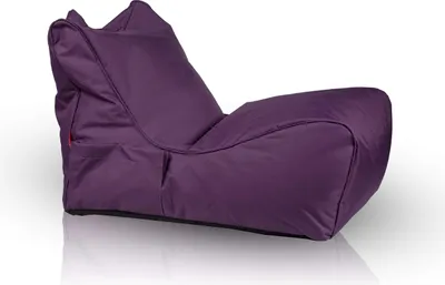Produktbild von Ecopuf, Flavio, Sitzsack Pouf, Sack Poufsessel Pufsack, mit Seitentasche, Violett Nc5