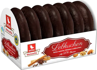 Obrázek produktu pro Weiss Weissella oplatkový perník s hořkou čokoládou 200g