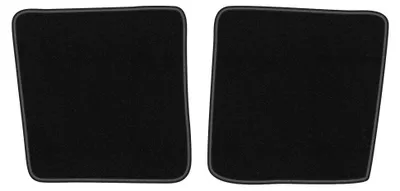 Produktbild von Velours-Fußmatten Hinten für Renault Kangoo I 1997-2008 (Kombivan) – 2-tlg, Schwarz, passgenau – Wielganizator LUX