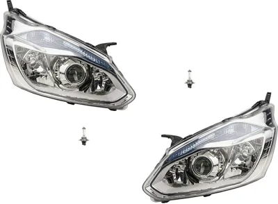 Obrázok produktu pre Johns, predné halogénové svetlomety vhodné pre Ford Transit 12 12-17 H15 s kitom H7 L R