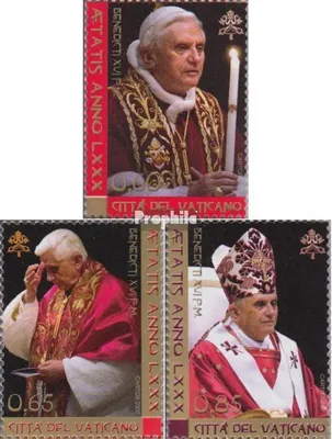 Produktbild von Briefmarken Vatikanstadt 2007 Mi 1573-1575 (kompl.Ausg.) postfrisch Papst Benedikt XVI.