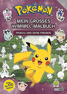Immagine prodotto di Pokémon: Mein großes Wimmel-Malbuch - Pikachu und seine Freunde
