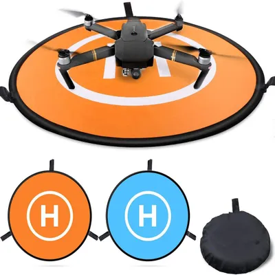 Produktbild von Drone Landing Pad, Universal Waterproof D 75 cm / 30 '' Tragbare faltbare Landing Pads für RC Drones Hubschrauber, PVB Drohnen