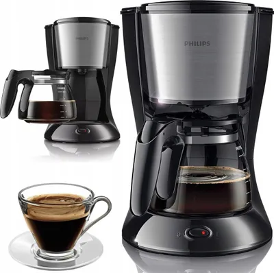 Produktbild von Philips Kaffeemaschine, Filterkaffee, 1,2 L, Schwarz, Automatische Abschaltung