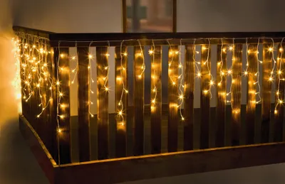 Obrázok produktu pre LED svetelná opona biela dekorácia osvetlenie lampa svetlo stolová dekorácia obrázok