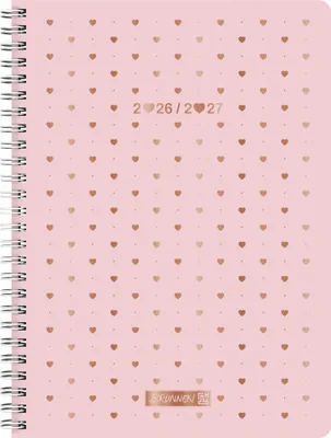Produktbild von Schülerkalender Style 2026/2027 "Pretty Pink" | A5, Kunststoff