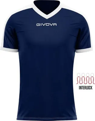 Produktbild von Sport-T-Shirt Givova Revolution Blau-Weiß Blau - XL