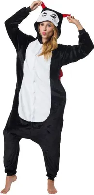 Produktbild von Katara 1744 -  Teufel Schwarz S (145-155cm), Jumpsuit, Onesie, Karneval, Overall, Party, Karnevals-Kostüm, Verkleidung zum Fasching, Schlafanzug, Hausanzug, Jogginganzug, Cosplay, Tierkostüm für Erwachsene