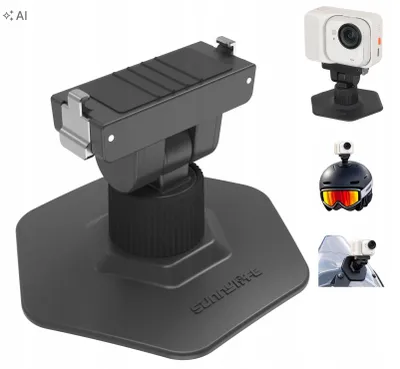 Produktbild von Flexible TPU-Halterung für Motorradhelm, kompatibel mit Insta360 GO Ultra / DZ-184-D