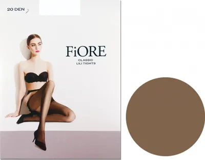 Immagine prodotto di Collant donna liscio Fiore Lili 20 denari cioccolato 2