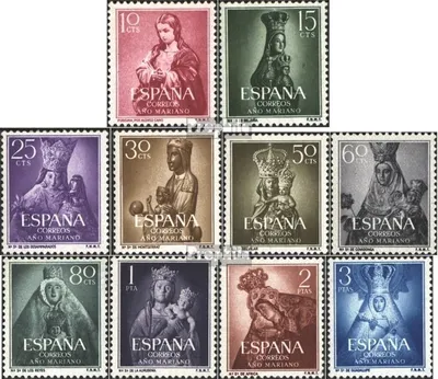 Produktbild von Briefmarken Spanien 1954 Mi 1028-1037 (kompl.Ausg.) postfrisch Marianisches Jahr