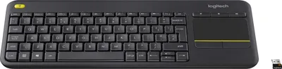 Immagine prodotto di Logitech Wireless Touch Keyboard K400 Plus - Tastiera - senza fili - 2,4 GHz - Italiano - Nero