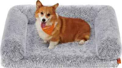 Immagine prodotto di FEANDREA FluffyHug Large per cani di taglia media, cuccia in schiuma ondulata, lavabile e sfoderabile 91 x 68 x 23 cm,