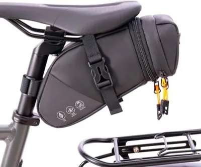Produktbild von Fahrrad Satteltaschen fahrradsatteltasche mit reflektierender, Fahrradtasche Hecktasche Wasserdicht, Erweiterbare Fahrradtasche mit großem Fassungsvermögen