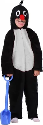 Maulwurf Kostüm Kleiner Buddelflink für Kinder Gr. 104- 140 Tierkostüm Fasching Karneval Mottoparty