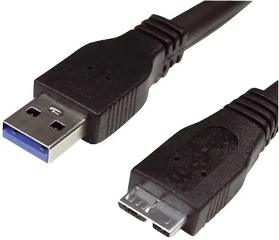 Produktbild von MediaRange Lade- & Datenkabel USB 3.0 auf MicroUSB 3.0 1m sw