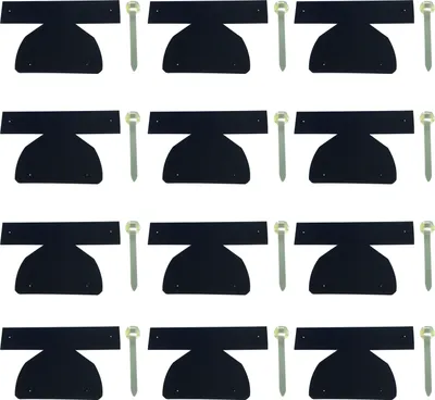 Produktbild von Bodenschoner für Festzeltgarnitur, 12 Stk, schwarz, Verschluss: Kabelbinder