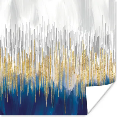 Produktbild von MuchoWow® Poster Abstrakt - Gemälde - Öl 75x75 cm - Wand Dekoration