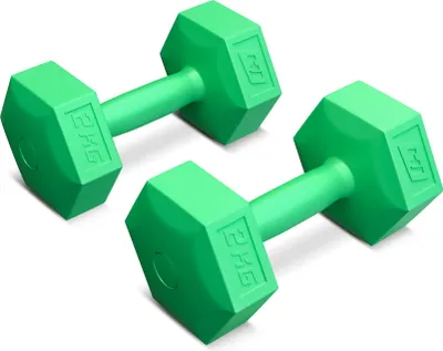 Produktbild von Hop-sport Fitness činky | Sada šesťhranných fitness činiek | Sada činiek 2x2kg