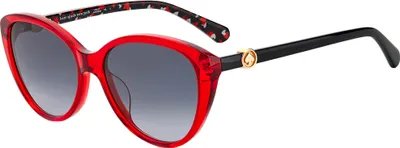 Image de Kate Spade VISALIA/G/S RED/ DARK GREY SHADED 55/16/140 Lunettes de soleil pour femmes