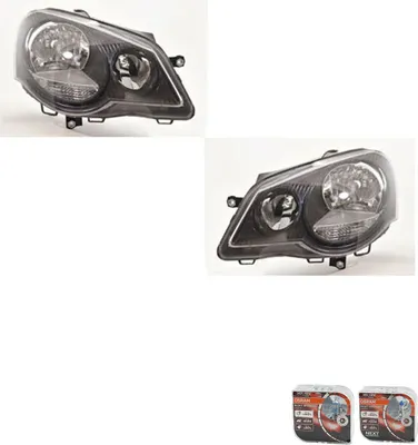 Produktbild von Johns, Scheinwerfer + Osram Night Breaker Laser passend für VW Polo 02 9N 05-12Satz L R 6Q1941007AP 6Q1941007AL 6Q1941007BE 6Q1941008AP 6Q1941008AL 6Q