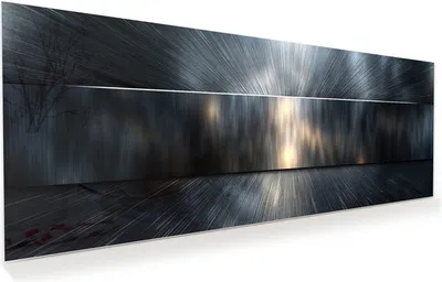 Produktbild von Glasbild 100x40cm in XXL für Wohnzimmer, Schlafzimmer Motiv Energieblitz