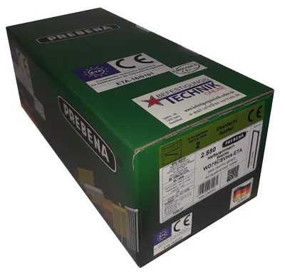 Produktbild von Prebena Klammern WD-75CSV 75mm verzinkt 4C-WD75 Haubold BK 2575 PN 2575 KL-54 2,88M P