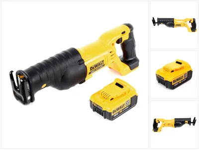 Produktbild von Dewalt DCS 380 18 V Akku Säbelsäge Reciprosäge + 1 x DCB 182 4,0 Ah Li-Ion Akku