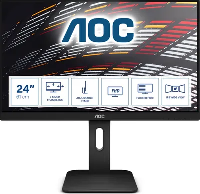 Produktbild von AOC P1 X24P1 Computerbildschirm 61 cm (24") 1920 x 1200 Pixel WUXGA LED Schwarz