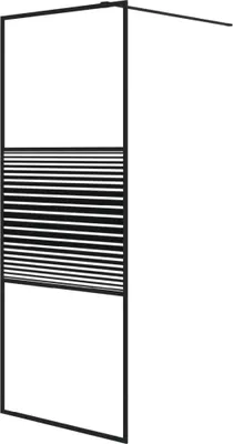 Obrázek produktu pro vidaXL Sprchová zástěna pro sprchový kout černá 80x195 cm tvrzené bezpečnostní sklo čiré