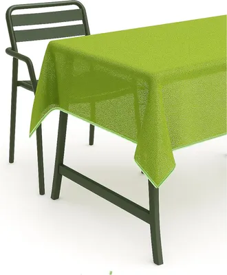 Image de Nappe pour table de jardin, en mousse souple, 130 x 160 cm - vert