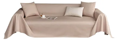 Produktbild von Anti-Rutsch Sofabezug, wasserdichter Sofabezug für 3-Sitzer, multifunktionaler Sofaüberwurf 90 * 210 cm - Milchtee (1 Stück)
