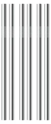 Produktbild von 304 Edelstahl Mehrweg-Trinkhalme, 16 Metall-Trinkhalme im Set, mit 2 Reinigungsbürsten, umweltfreundlich, ungiftig, abwaschbar, ideal für Smoothie, Milchshake