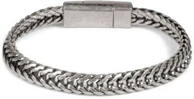 Produktbild von styleBREAKER flaches Zopfketten Armband mit Magnetverschluss, Kette, Schmuck, Uni 05040131