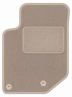 Image de Tapis conducteur en moquette pour Peugeot 208 II 2019- (à hayon) – 1 pièce, beige, sur mesure – Wielganizator LUX