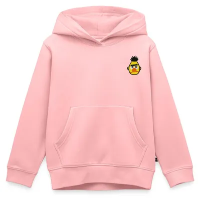Produktbild von Spreadshirt Sesamstraße Bert Als Stickmotiv Kinder Premium Hoodie, 110/116 (4 Jahre), Rosa