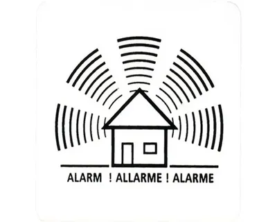 Obrázek produktu pro Cedule ALARM 75x75 mm