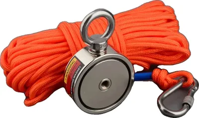 Obrázok produktu pre Rybársky magnet, ťažná sila, 15-metrové silné lano, magnetické lano, magnetická ťažná sila