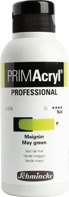 Produktbild von Schmincke - PRIMAcryl Professional feinste brillante Acrylfarbe, Maigrün fluid, 250ml Premiumacrylfarbe, Acrylmalerei, 13 574 027